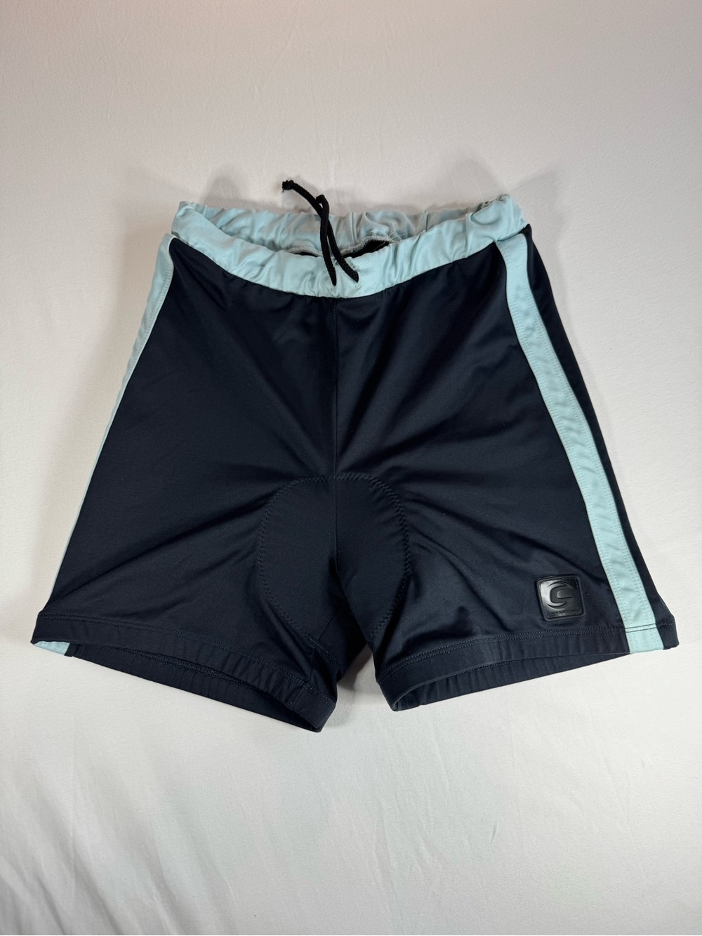 Vintage Cannondale Women’s Medium Padded Bike Shorts Black Powder Blue USA